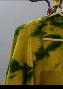 Tie-Dye Knit Cardigan
