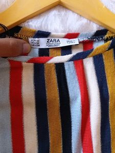Zara-Striped Maxi Dress (M)