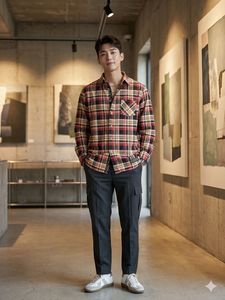 🔥 Premium Dickies Streetwear Plaid Shirt | Rare