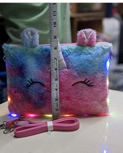 Pastel Unicorn Plush Crossbody Bag