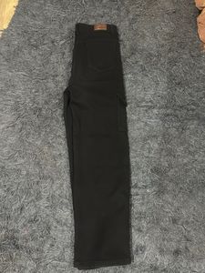 Black Wide Leg Cargo Pants