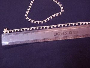 silver anklet