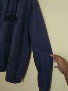 classic navy blue hoodie