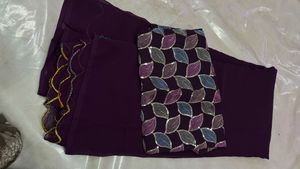 Elegant Purple Saree