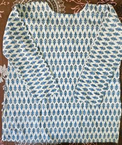 Elegant Blue Printed Kurta