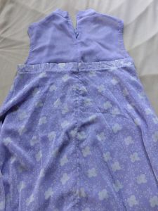 Lilac Floral Print Gown