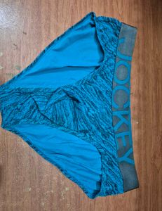 Jockey Blue & Black Printed Tactal Briefs (L)