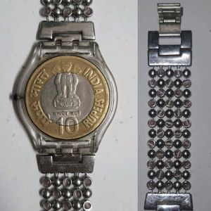 1999 Swatch Skin, Paved In Silver, Pure Black Face