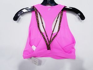 Vibrant Pink Racerback Sports Bra