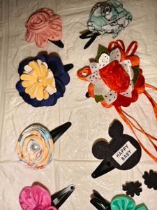 Handmade Floral Hair Clips