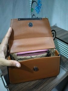 Elegant Tan Clutch Bag