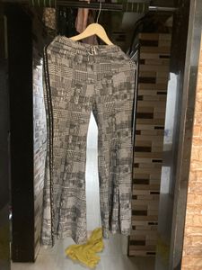 Stylish Plaid Pants with Belt Detail