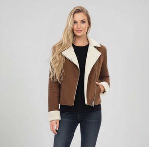 Brown Sherpa Lined Jacket (zara dupe)
