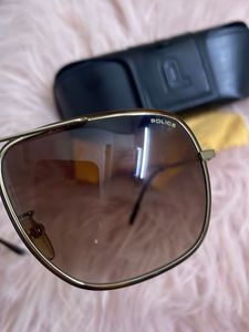 Police Aviator Sunglasses with Case