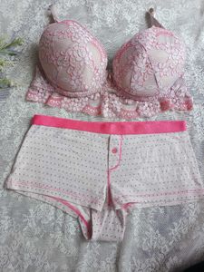 Lace Bralette &amp; Shorts Set