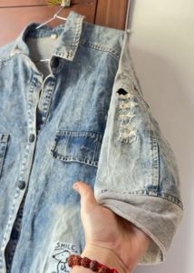 Distressed Denim Shirt