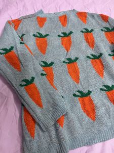Cute Carrot Knit Sweater