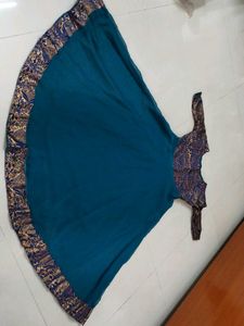 blue long gown