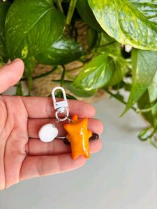 🔥 Calcifer and Egg Keychains