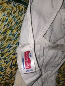 Comfortable White Cotton Bra