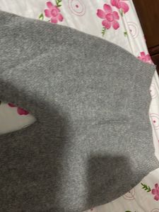 women’s winter Grey Bell Bottom Knit Pants