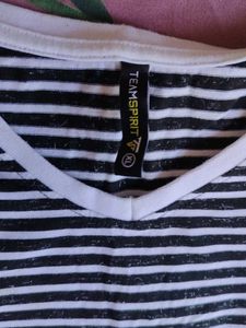 Striped V-Neck T-Shirt