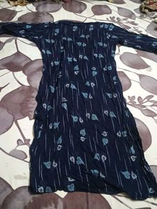 blue kurta for daily wear pure cotton good conditi