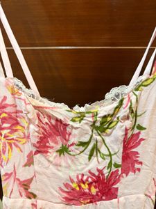 Pink Floral Maxi Dress