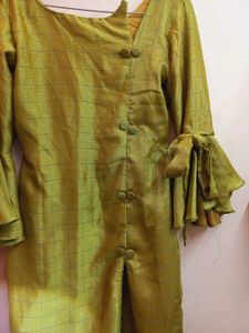 shining Georgette garara and designer kurti
