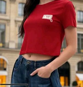 Red Crop T-Shirt