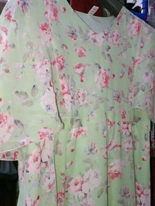 Floral Print Dress Material