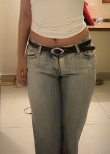 low waist Denim Jeans 2000s hannah montana style