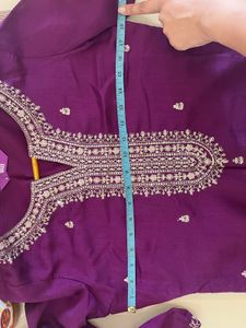 LIBAS Purple Embroidered Kurta