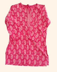 Vibrant Pink Paisley Kurta