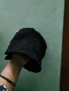 Knit Bucket Hat with Geometric Print