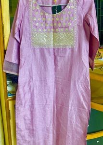 Beautiful Colour Embroidered Work Kurta Set