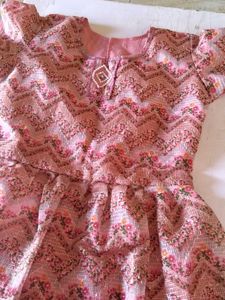 Home made work hai Floral Girls' Dress