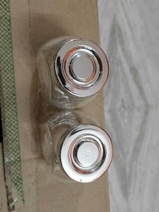 unused Set of 2 Glass Jars with Lids