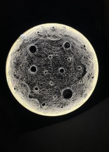 3d texture Moon Lamp handmade