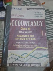 Class XII Accountancy Book for 2024 Exams