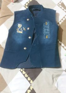 Stylish Denim Nehru Jacket
