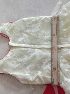 Beautiful Lace Gown with Ribbon