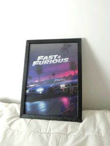 Fast &amp; Furious A4 Framed Poster