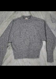 Cozy Grey Knit Sweater