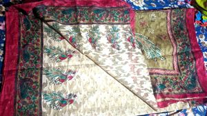 Excellent Condition Peacock Printed Saree