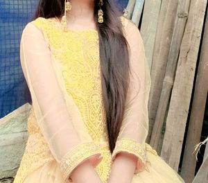 Elegant Yellow Embroidered Lehenga Choli