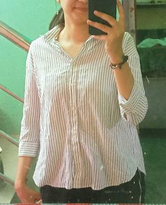 Elegant Striped Button-Down Shirt