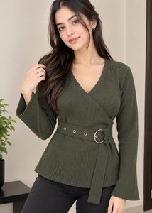 Olive Green colour top