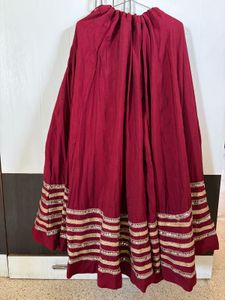 Beautiful Maroon choli set with Embellished Border