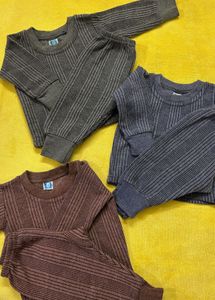 Cozy Striped Warmer Set of 3